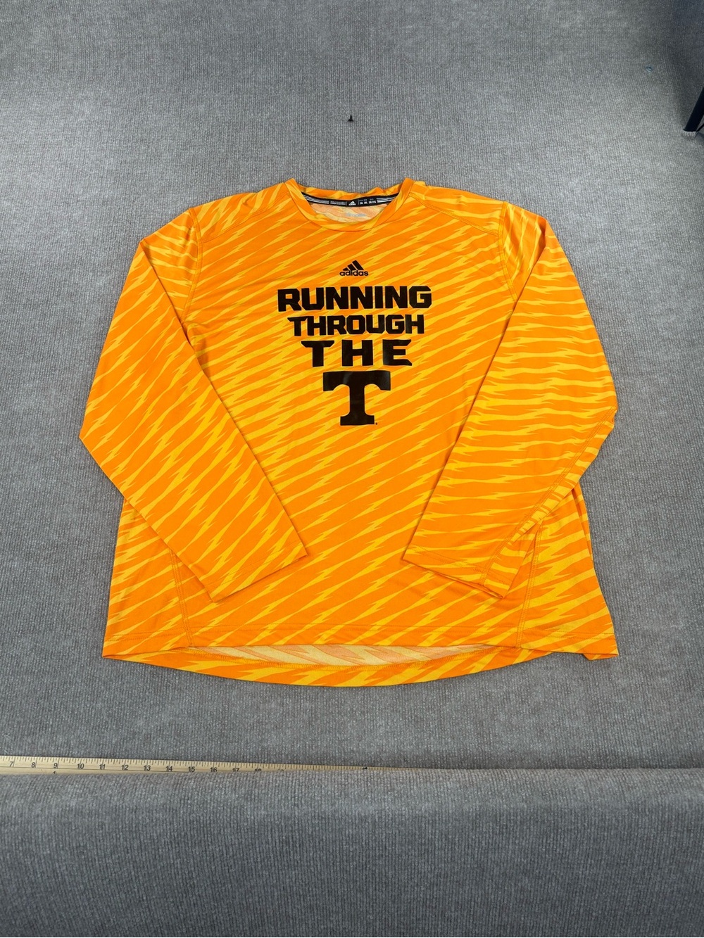 Adidas Tennessee Shirt Mens 2XL Orange Running Through The T Climalite Vols